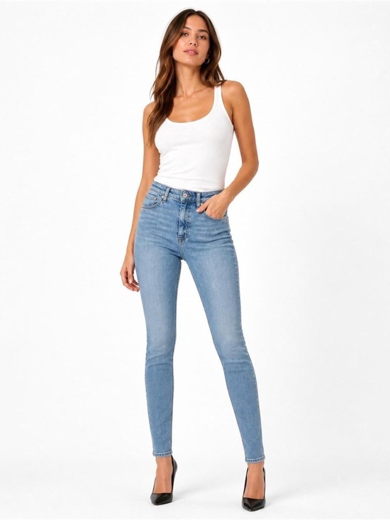 rag & bone Denim - Rag & Bone High -Rise Light Blue Skinny Jeans